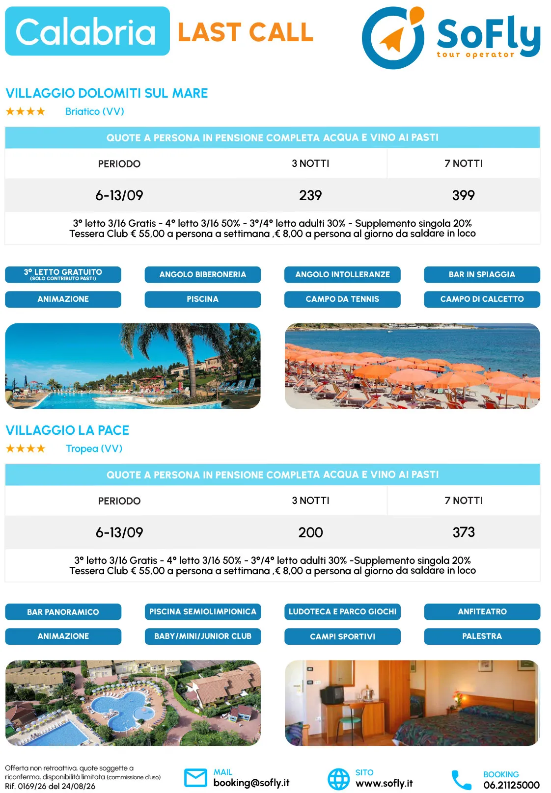 SPECIALE CALABRIA SETTEMBRE LAST CALL
