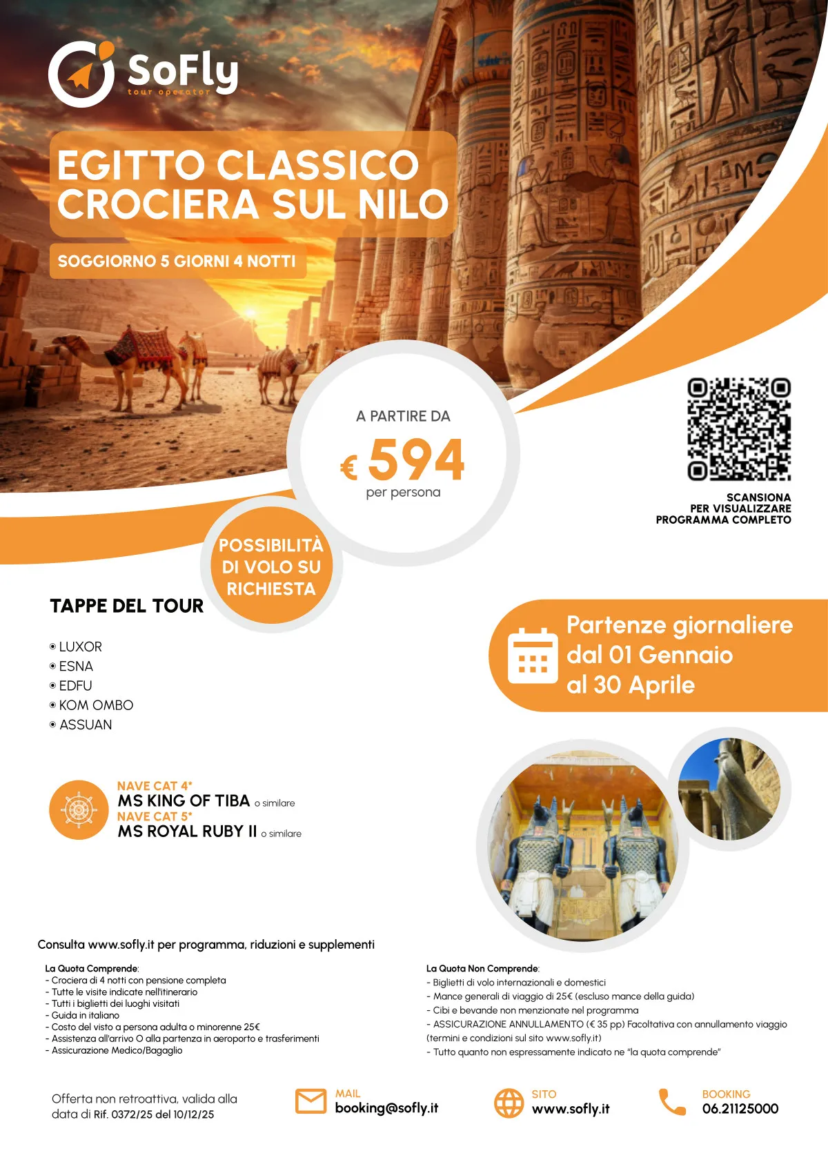 CROCIERA SUL NILO SPECIALE 4 NOTTI